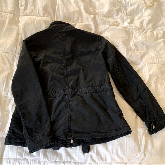 Gap Black Zip Cargo Utility Jacket - Picture 4 of 9